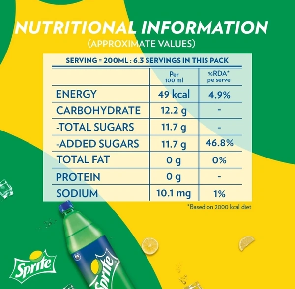 Sprite (2Ltr.) - 9 Bottles