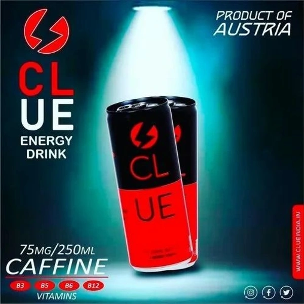 CLUE Energy Drink (250Ml) [1 Box = 24 Cans]