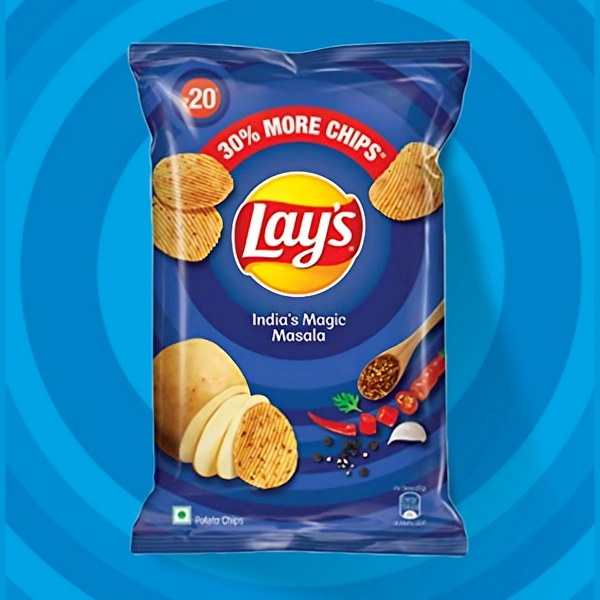 Lays Masala/Blue (MRP.:20) Pack Of 10
