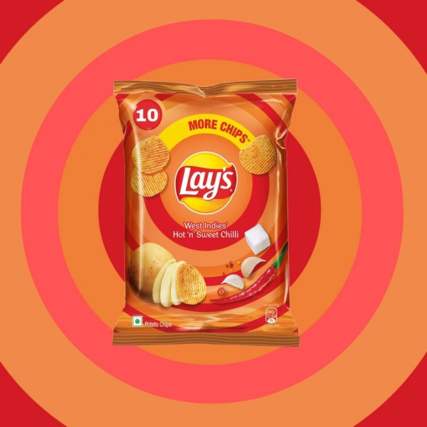 Lays Hot And Sweet Chilli (MRP.:10) Pack Of 10