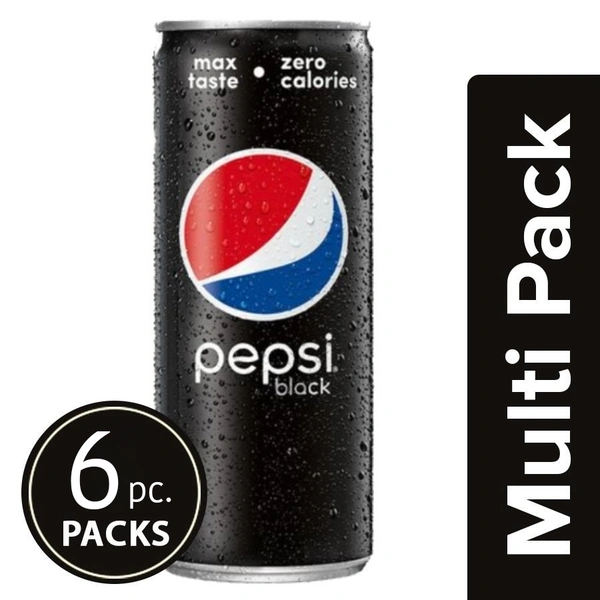 Pepsi Black [0 Calories] [Pack Of 6]