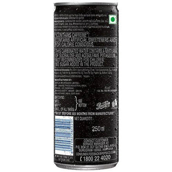 Pepsi Black [0 Calories] [Pack Of 6]