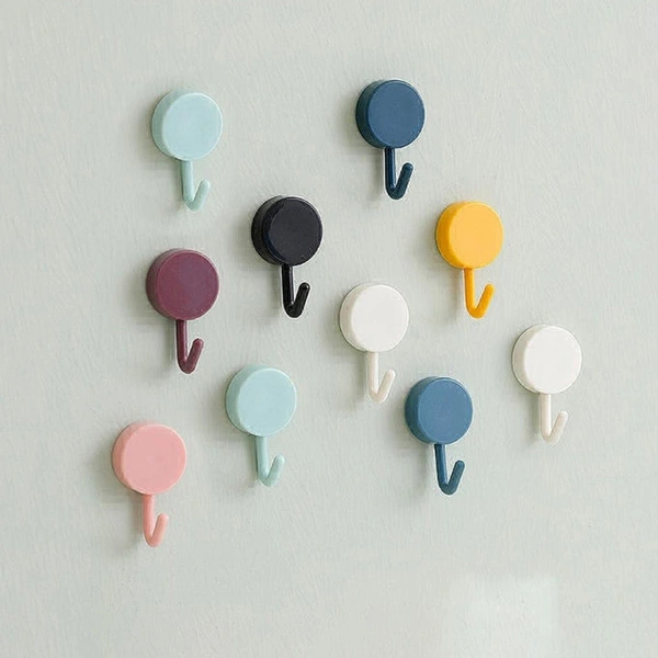Adhesive Hook Heavy Wall Hook For wall & Multi Use Hook ( 1 pc Hook) - 2 Pc