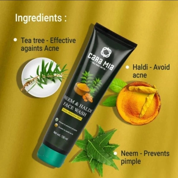 CARA MIA NEEM AND HALDI FACE WASH - 150