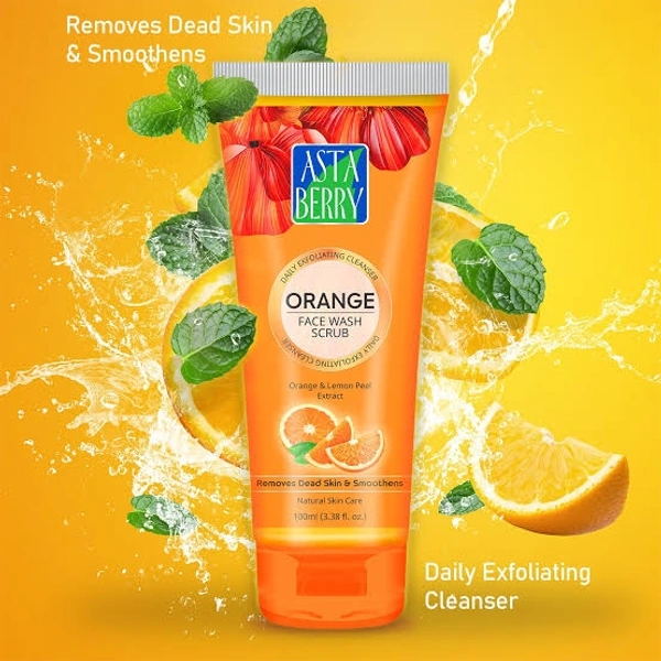 ASTA BERRY VITAMIN C (ORANGE) FACE WASH SCRUB - 60 ML