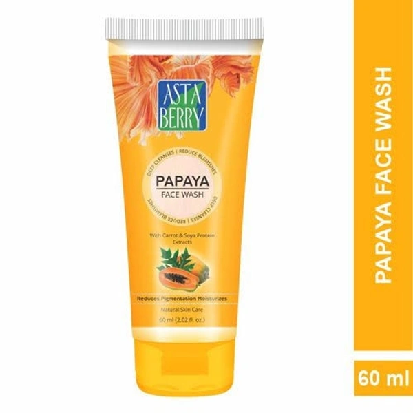 ASTA BERRY PAPAYA  FACE WASH - 60ML