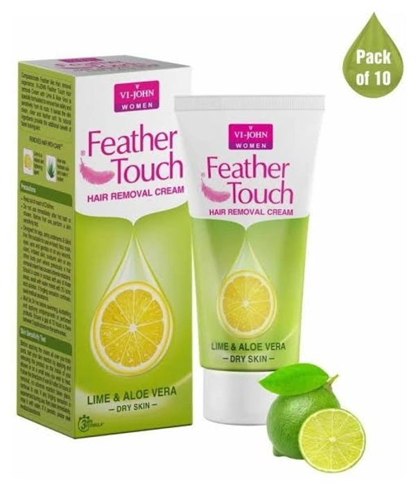 VI JOHN FEATHER TOUCH ALOEVERA HAIR REMOVER CREAM - 40GM