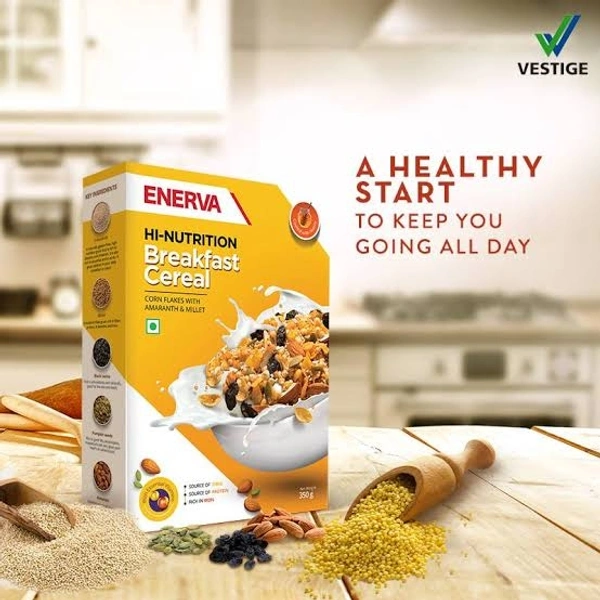 ENERVA HI NUTRITION BREAKFAST CEREALS RICH IN FIBRE PROTEIN IRON - 350GM