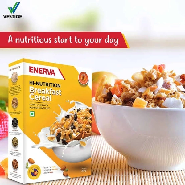 ENERVA HI NUTRITION BREAKFAST CEREALS RICH IN FIBRE PROTEIN IRON - 350GM