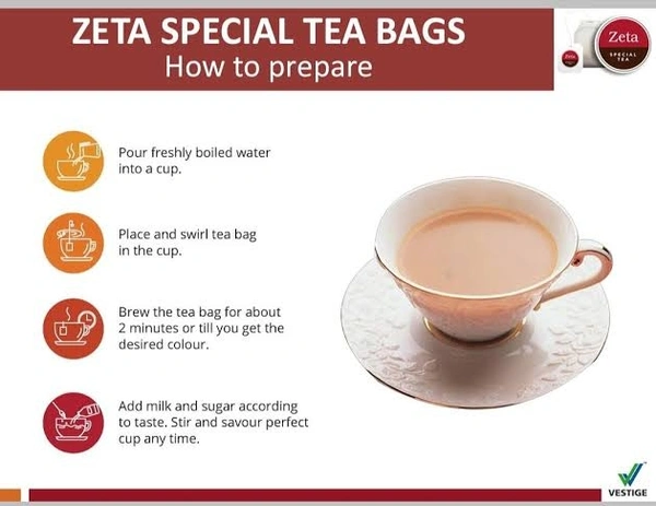 VESTIGE ZETA SPECIAL TEA BAGS  - 100 N