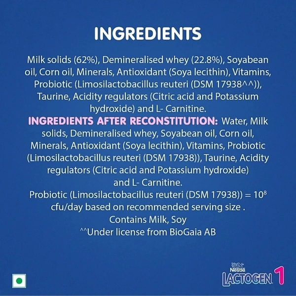 NESTLE LACTOGEN INFANT FORMULA STAGE 1 - DECEMBER 2022, 400GM