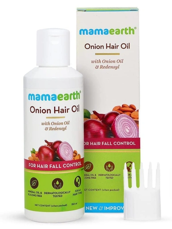 Mamaearth Onion Hair Oil for hair growth with Onion & Redensyl for Hair Fall Control - 250ml15%off15%off - 150ML