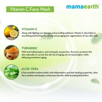 Mamaearth Vitamin C Face Wash with Vitamin C and Turmeric for Skin Illumination - 100ml - 100ML