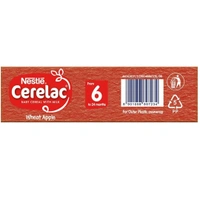 Nestle's Cerelac Baby Cereal with Milk, Wheat Apple – From 6 Months - 300GM, SEPTEMBER 2022