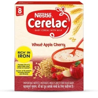 Nestle Cerelac Baby Cereal With Milk, Wheat Apple Cherry From 8 Months - 300, SEPTEMBER 2022