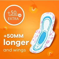 WHISPER CHOICE EXTRA LARGE SANITARY PADS   - 6N