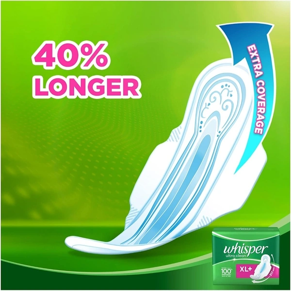 WHISPER ULTRA SANITARY PAD XL WITH WINGS - 15N