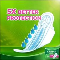 WHISPER ULTRA SANITARY PAD XL WITH WINGS - 15N
