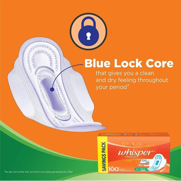 WHISPER CHOICE REGULAR SANITARY PAD  - 7N