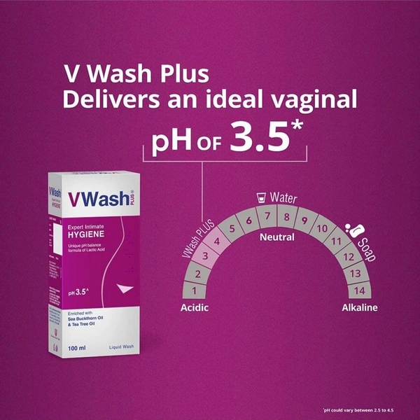 VWash Plus Expert Intimate Hygiene, With Tea Tree Oil, Liquid Wash Prevents Dryness, Itchiness And Irritation, Balances PH, Paraben Free - 100ML, 09/23
