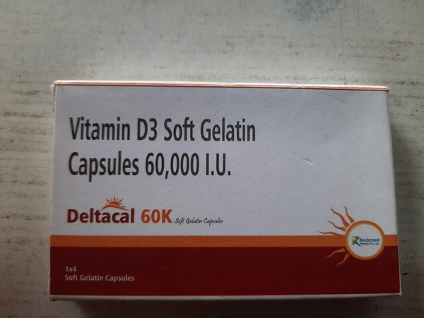 VITAMIN D3 SOFT GELATIN CAPSULES 60,000 I.U. - 09/2022, 1×4 CAPSULES