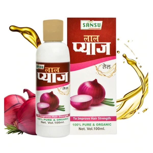 SANSU AYURVEDIC RED ONION OIL (प्याज तेल) - 100ML
