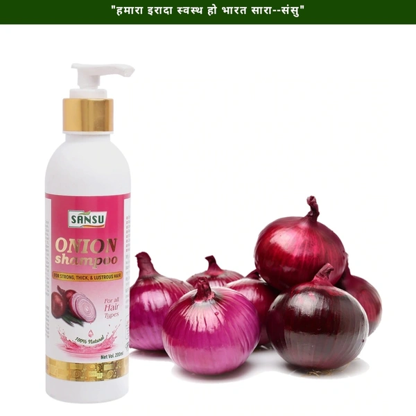 SANSU AYURVEDIC ONION SHAMPOO (प्याज शैम्पू) - 200ML