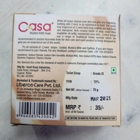 CASA MULTANI MITTI SOAP FOR OIL FREE SKIN  - 75GM