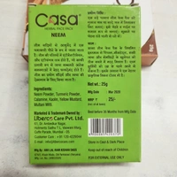 CASA HERBAL FACE PACK (Neem) - 03/2023, 25GM