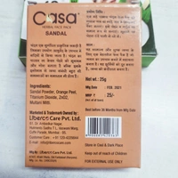 CASA HERBAL FACE PACK( SANDAL) - 03/2023, 25GM