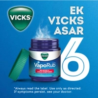 VICKS VAPORUB RELIEVES 6 COUGH & COLD SYMPTOMS - 10ML