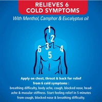 VICKS VAPORUB RELIEVES 6 COUGH & COLD SYMPTOMS - 10ML