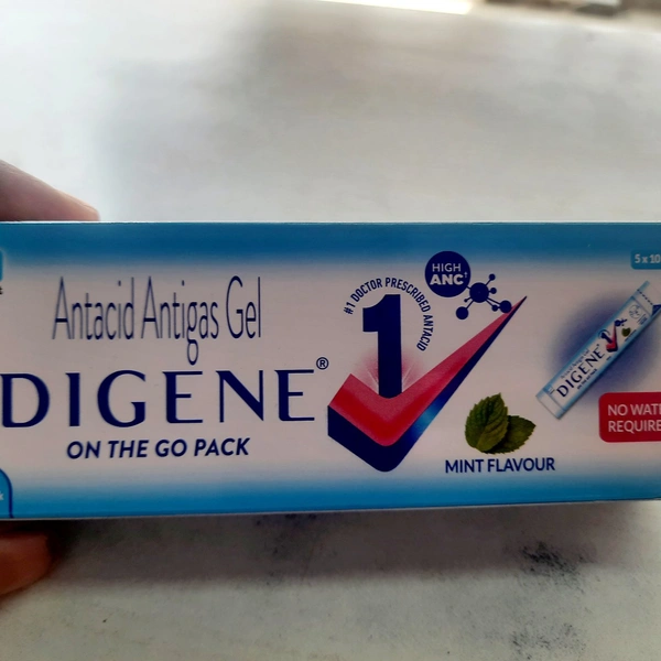 DIGENE ON THE GO ANTACID ANTIGAS PACK  - 5 POUCH