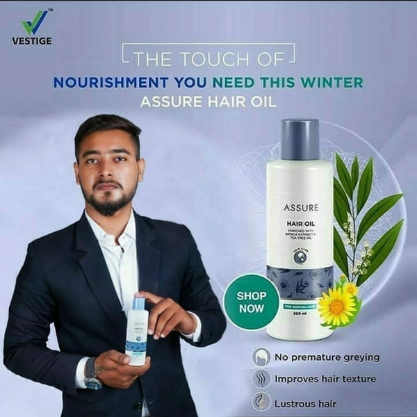 VESTIGE ASSURE HAIR OIL 200ML - Dec 2024, 200 ML