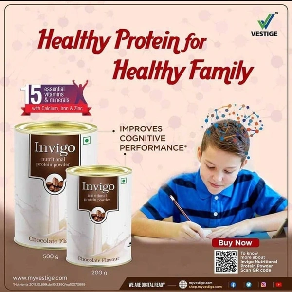 INVIGO PROTEIN POWDER 500GM - Dec 2024, 500 Gm