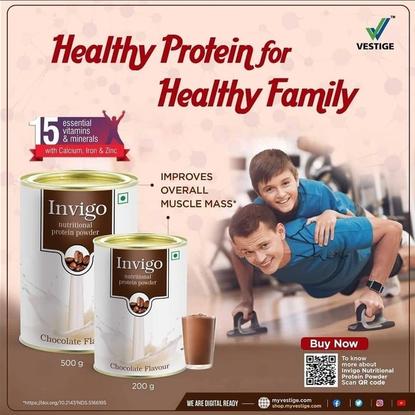INVIGO PROTEIN POWDER 500GM - Dec 2024, 500 Gm