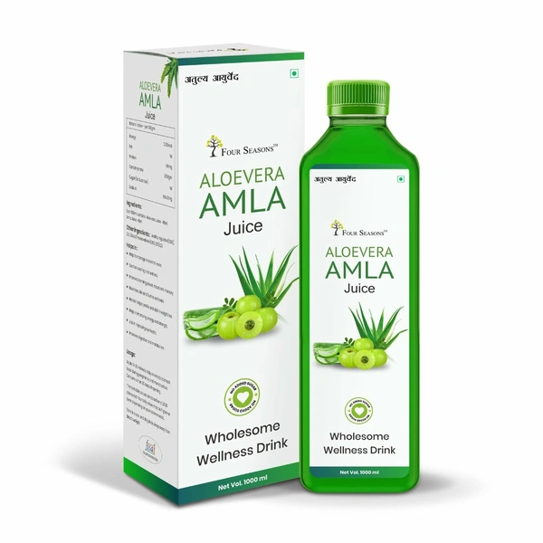 Four Seasons Aloevera Amla Juice 1L - 1Ltr