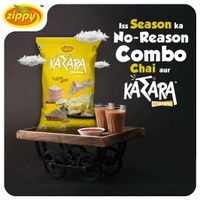Zippy Karara Rice Papad 100g - Jeera , 100g