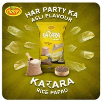 Zippy Karara Rice Papad 100g - Jeera , 100g