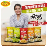 Zippy Karara Rice Papad 100g - Jeera , 100g