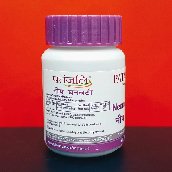 Patanjali Neem Ghanvati 60N - 60 Tablets
