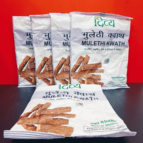 Patanjali Divya Mulethi Kwath 100g - Combo ( 100g x 5 ) 