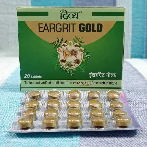 Patanjali Divya Eargrit Gold 20N - 20 Tablets