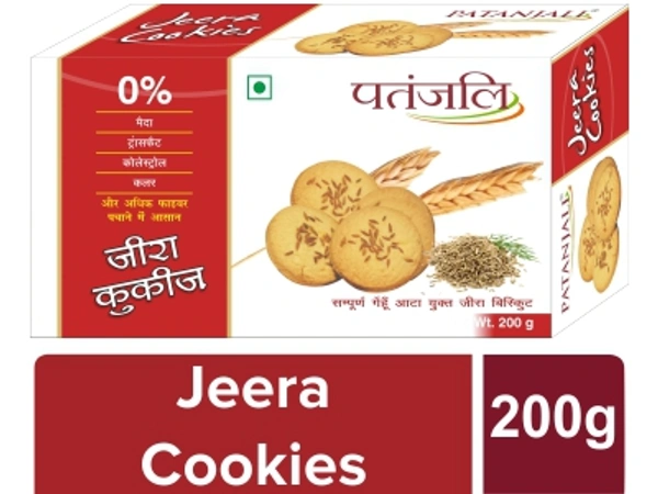 Patanjali Jeera Cookies 200g - 200g