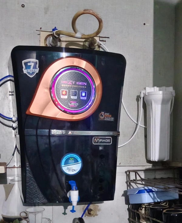 AquaFlow ™ MIRAGE COPPER+RO+UV+UF+TDS 12 LTR. With led Indicater