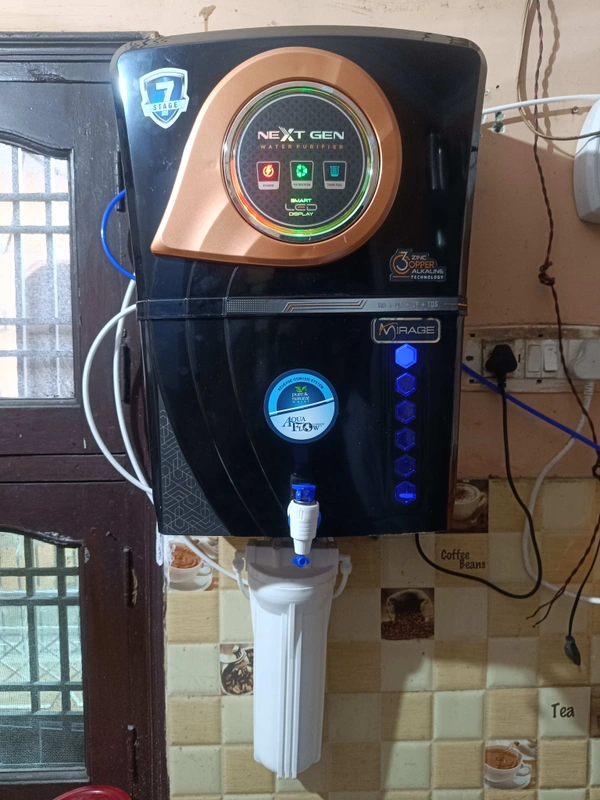 AquaFlow ™ MIRAGE COPPER+RO+UV+UF+TDS 12 LTR. With led Indicater