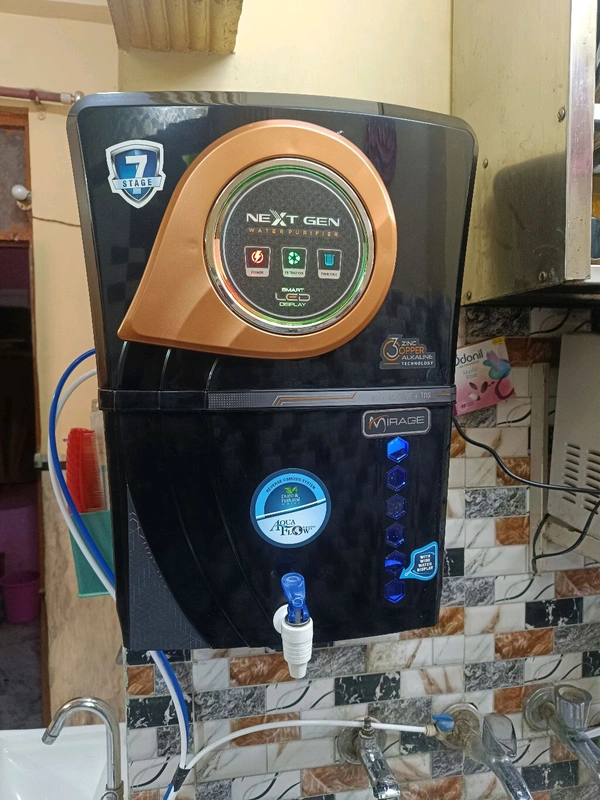AquaFlow ™ MIRAGE COPPER+RO+UV+UF+TDS 12 LTR. With led Indicater