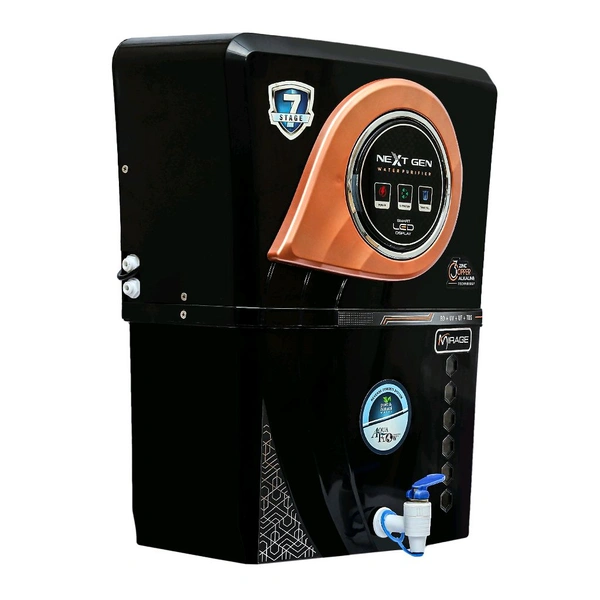 AquaFlow ™ MIRAGE COPPER+RO+UV+UF+TDS 12 LTR. With led Indicater
