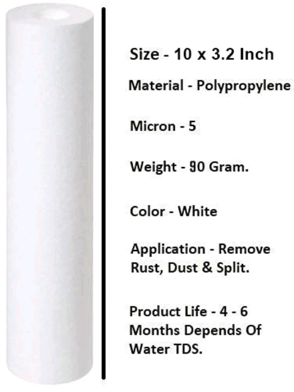 Aquaflow ™ PP Spun 10" Sediment Filter Pack of 4 