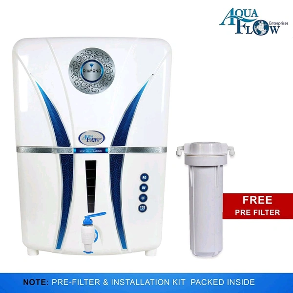 Aquaflow ™ DIMOND ALKALINE+RO+UV+UF+TDS 12 Ltr. 